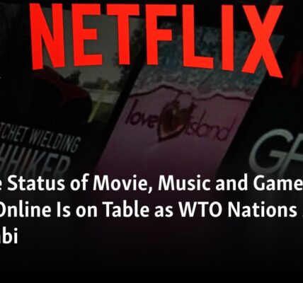 At the WTO conference in Abu Dhabi, the tax-exempt status of online trades in movies, music, and games is being discussed.