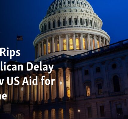 Biden criticizes Republican delay in providing new aid to Ukraine.