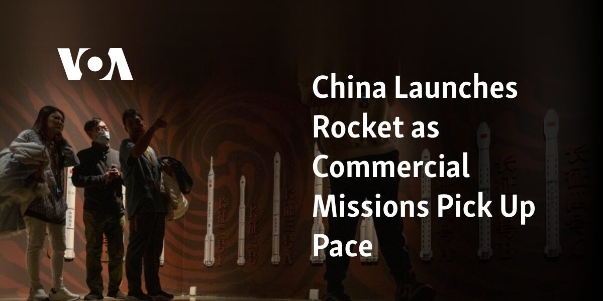 China has successfully launched a rocket, marking an increase in commercial missions.

The successful launch of a rocket by China marks a rise in commercial missions.