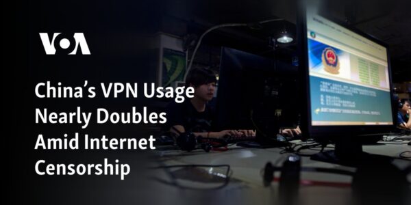 China's usage of virtual private networks (VPN) has almost doubled due to the strict censorship of the internet.