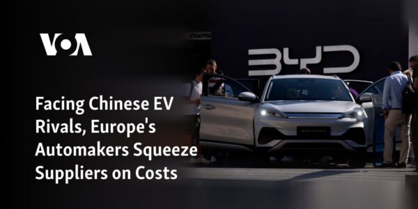 European car manufacturers are putting pressure on their suppliers to reduce costs in response to competition from Chinese electric vehicle companies.