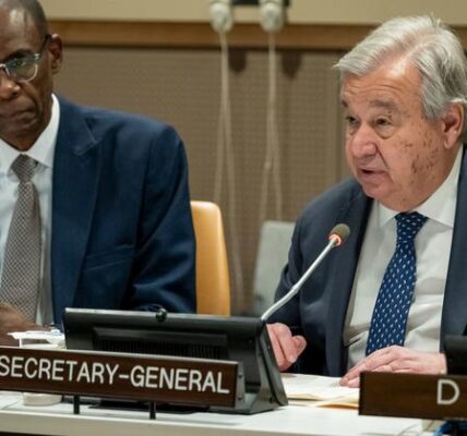 Guterres asserts that the only way to achieve a fair and lasting peace is through a Two-State solution.