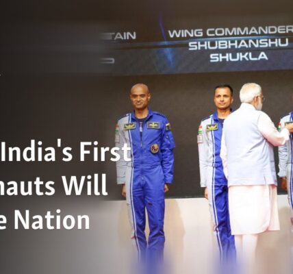 India's initial astronauts under Modi's leadership will serve as a source of inspiration for the country.