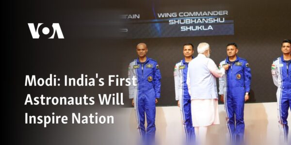 India's initial astronauts under Modi's leadership will serve as a source of inspiration for the country.