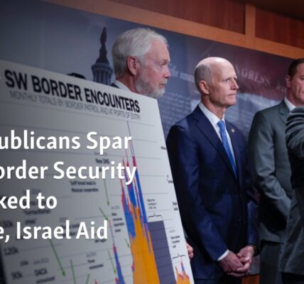 Republican lawmakers in the United States are having a heated debate over a bill that focuses on border security and includes provisions for aid to Ukraine and Israel.
