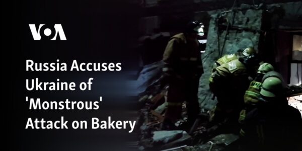 The country of Russia is making claims that Ukraine carried out a "monstrous" assault on a bakery.