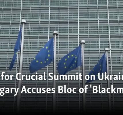 The European Union is preparing for an important meeting regarding aid for Ukraine, while Hungary has accused the bloc of using "blackmail" tactics.