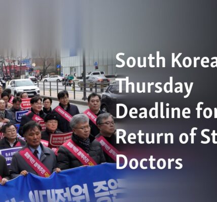 The government of South Korea has issued a Thursday deadline for striking doctors to return to work.