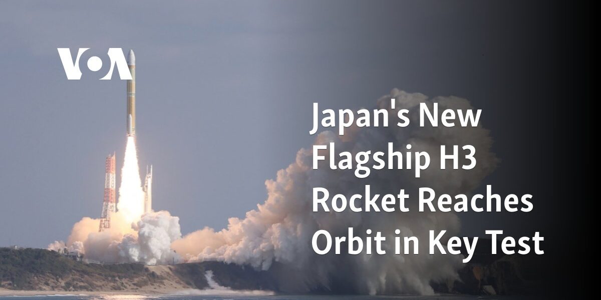 The H3 Rocket, Japan's new flagship rocket, successfully reaches orbit in a significant trial.