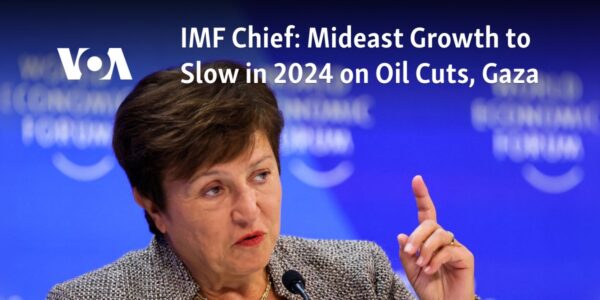 The IMF Director stated that economic growth in the Middle East is expected to decrease in 2024 due to reduced oil production and the ongoing conflict in Gaza.