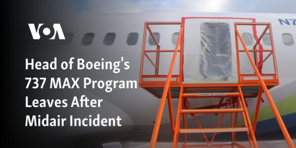 The individual in charge of the 737 MAX Program at Boeing has resigned following a serious incident that occurred during a flight.