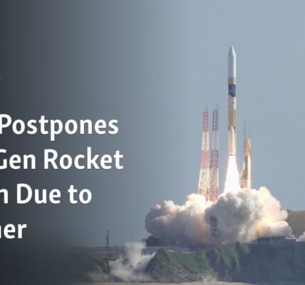 The launch of the next-generation rocket in Japan has been delayed due to unfavorable weather conditions.