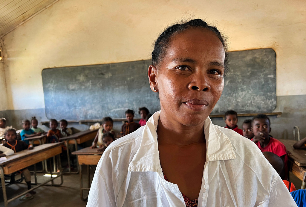 Emma Razanaparany is the principal of Beabo Primary School in Ambovombe.