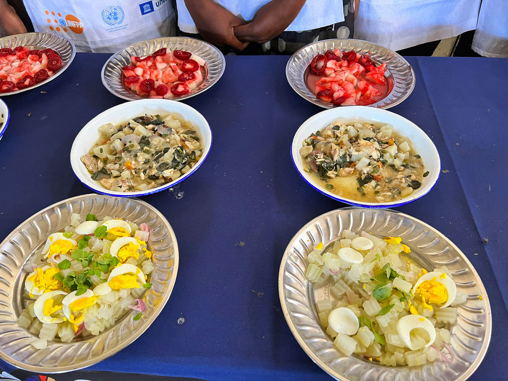 School children prepare a three-course meal as part of the Tsikonina competition.