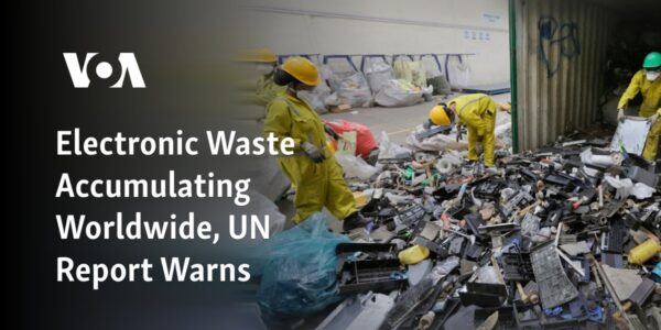 A recent report from the United Nations alerts about the increasing levels of electronic waste around the globe.