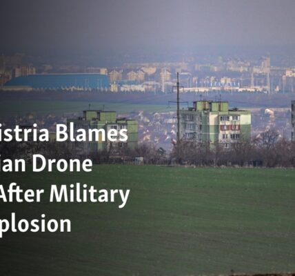 After an explosion at a military site, Transnistria accuses a Ukrainian drone strike.