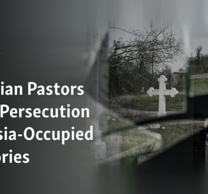 Describe the persecution experienced by Ukrainian pastors in areas occupied by Russia.