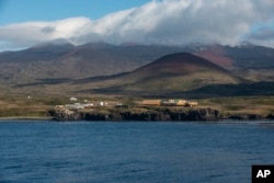 This undated photo shows a research base on Marion Island, South Africa. (Anton Wolfaardt via AP)