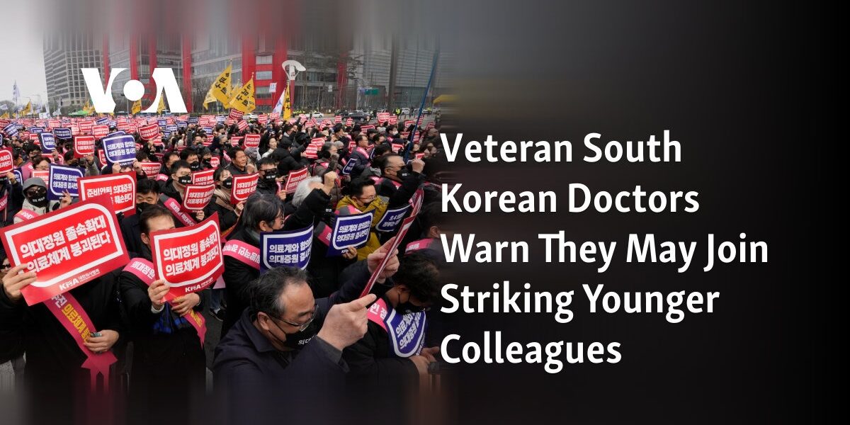 Experienced doctors in South Korea are cautioning about the possibility of them joining the current strike among younger colleagues.