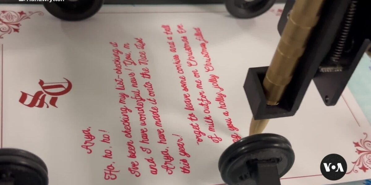 "LogOn: An automated process of robots writing letters by hand for humans."