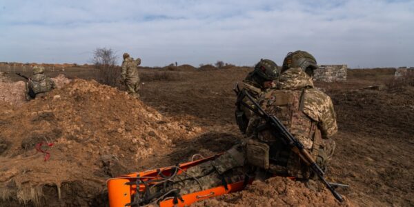 Photos of civilians escaping and soldiers fighting as the war draws closer in Avdiivka, Ukraine.