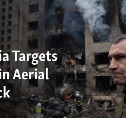 "Russia launched an airstrike on the Ukrainian capital of Kyiv."