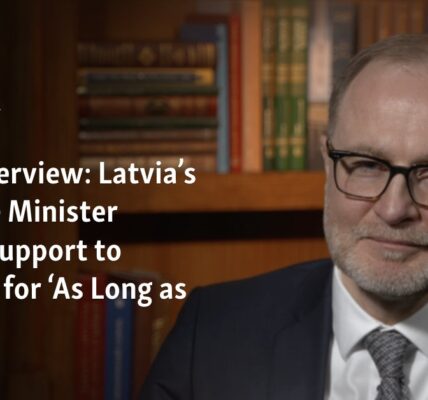 The Defense Minister of Latvia has pledged continued support for Ukraine for an indefinite length of time in a recent interview with VOA.