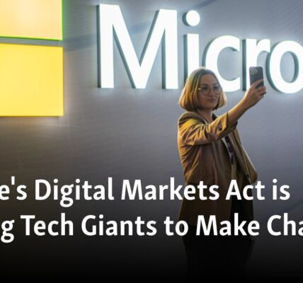 The Digital Markets Act in Europe is compelling large technology companies to implement alterations.