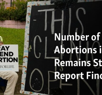 The report discovered that the quantity of abortions in the United States has remained consistent.