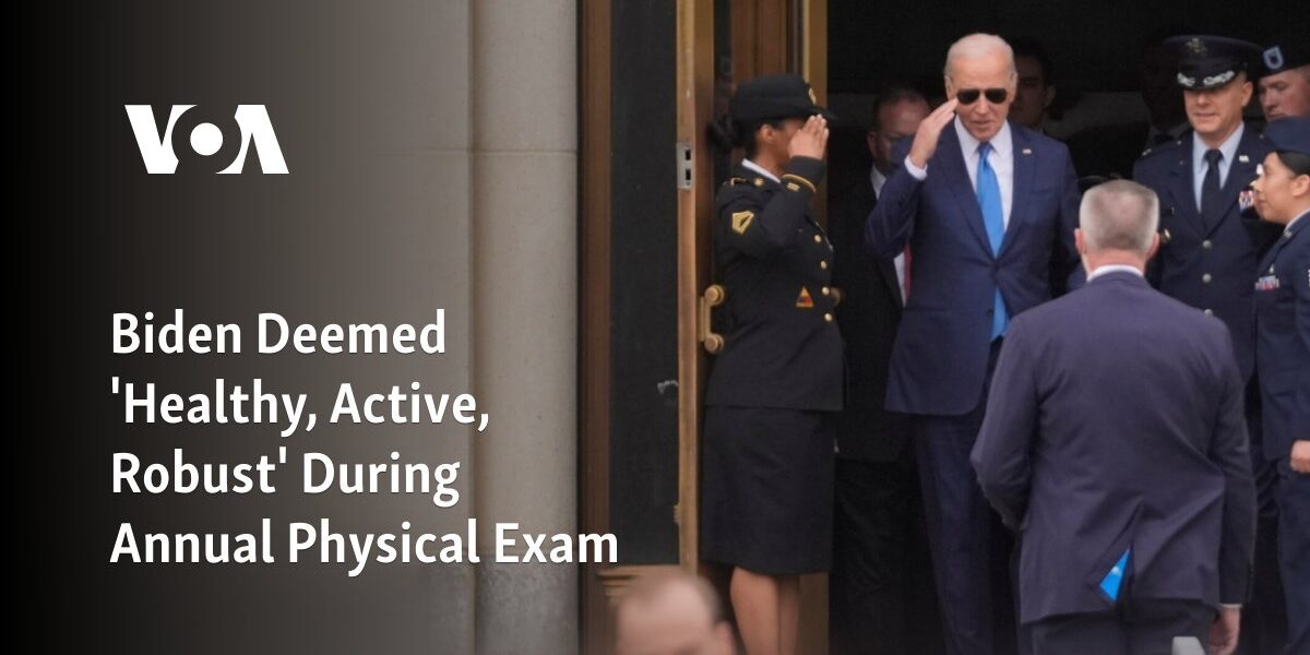 The results of President Biden's yearly medical checkup reveal him to be in good health, with a positive level of physical activity and vitality.