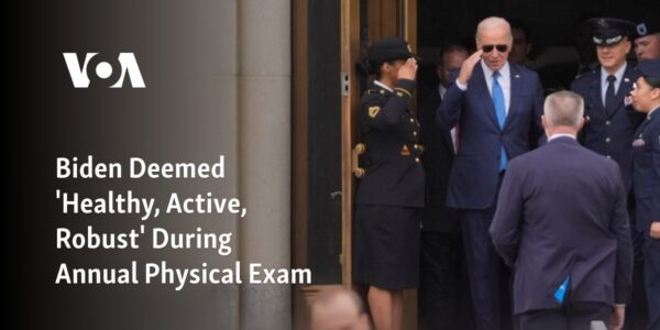 The results of President Biden's yearly medical checkup reveal him to be in good health, with a positive level of physical activity and vitality.