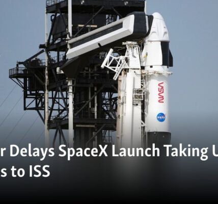 The SpaceX launch to the International Space Station (ISS) has been postponed due to weather conditions, causing a delay for American and Russian astronauts.