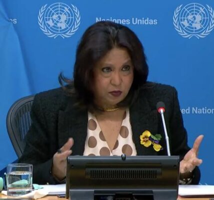 The UN Special Representative reports that there is 'substantial and convincing evidence' that hostages in Gaza have been victims of sexual violence.