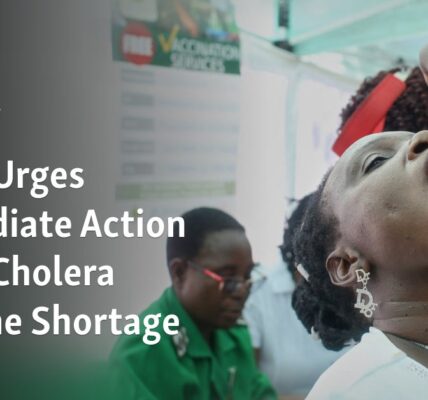 The World Health Organization is calling for urgent action to be taken in response to a shortage of cholera vaccines.