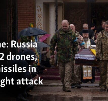 Ukraine: Russia fired 12 drones, four missiles in overnight attack