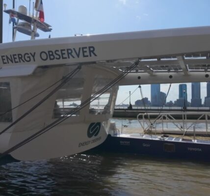 ‘Green’ Energy Observer vessel docked in NYC for Earth Day