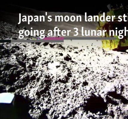 Japan's moon lander still going after 3 lunar nights