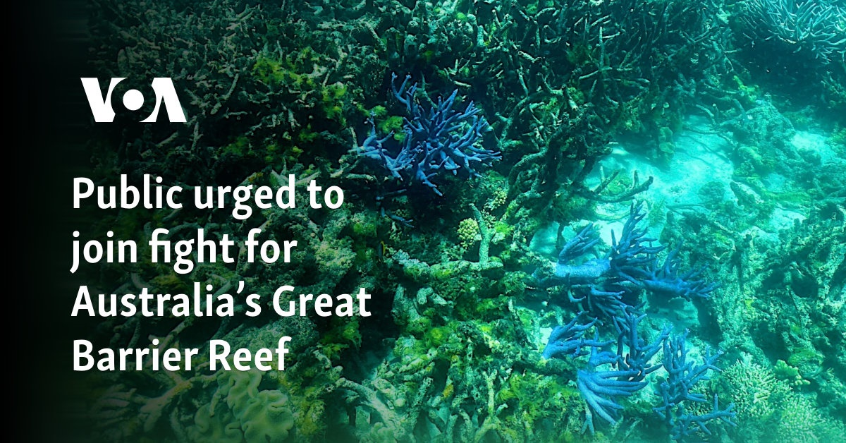 Public urged to join fight for Australia’s Great Barrier Reef
