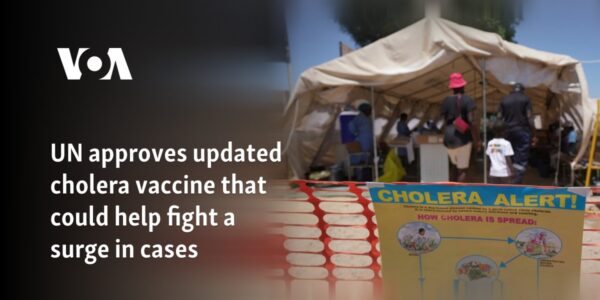 UN approves updated cholera vaccine that could help fight a surge in cases