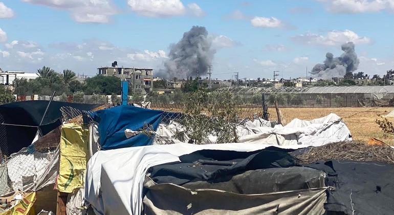 450,000 Gazans now uprooted from Rafah as Israeli bombardment continues