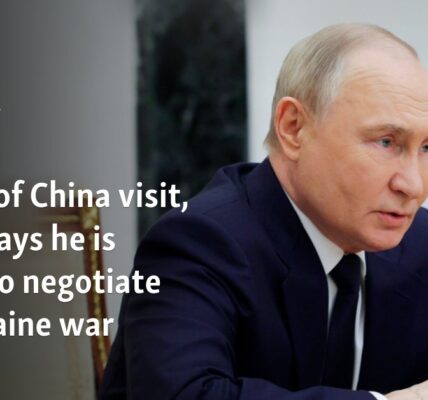 Ahead of China visit, Putin says he is ready to negotiate on Ukraine war