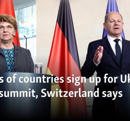 Dozens of countries sign up for Ukraine peace summit, Switzerland says