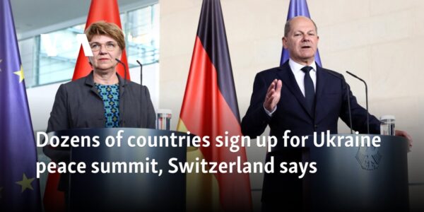 Dozens of countries sign up for Ukraine peace summit, Switzerland says