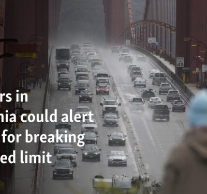 New cars in California could alert drivers for breaking the speed limit