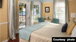 A suite for rent at the Bayfront Marin House in St. Augustine, Florida, which offers workation specials for remote workers. (Courtesy Bayfront Marin House)