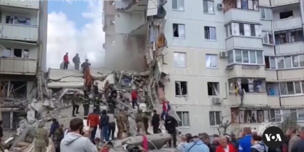 Russia blames Ukraine for lethal strike on Belgorod apartment block