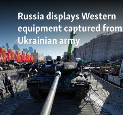 Russia displays Western equipment captured from Ukrainian army