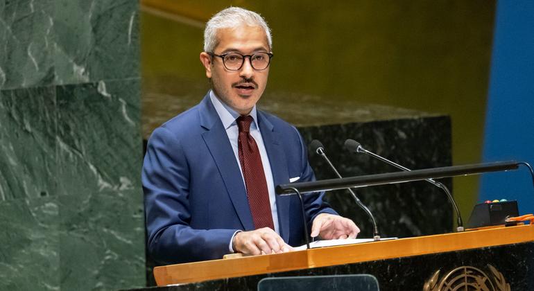 Ambassador Mohamed Issa Abushahab of the United Arab Emirates addresses the resumed 10th Emergency Special Session meeting on the situation in the Occupied Palestinian Territory.