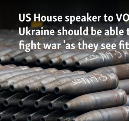 US House speaker to VOA: Ukraine should be able to fight war as 'they see fit'