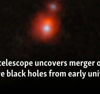 Webb telescope uncovers merger of two massive black holes from early universe